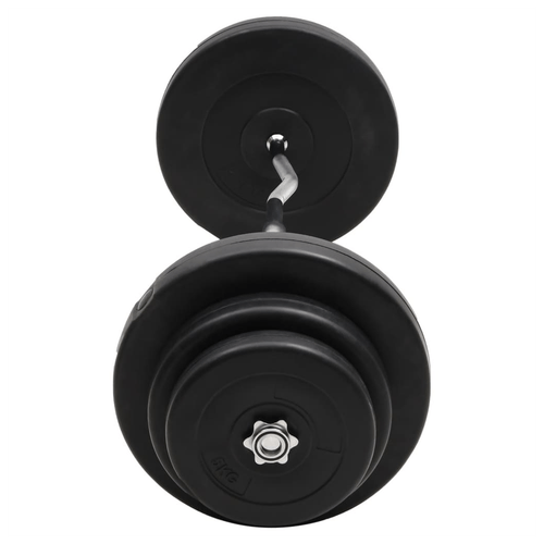60 kg Curl Barbell with Plates - Fitness Max