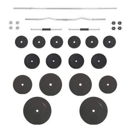 90 kg Barbell and Dumbbell Set with Plates - Fitness Max