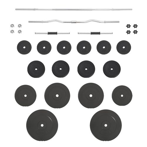90 kg Barbell and Dumbbell Set with Plates - Fitness Max