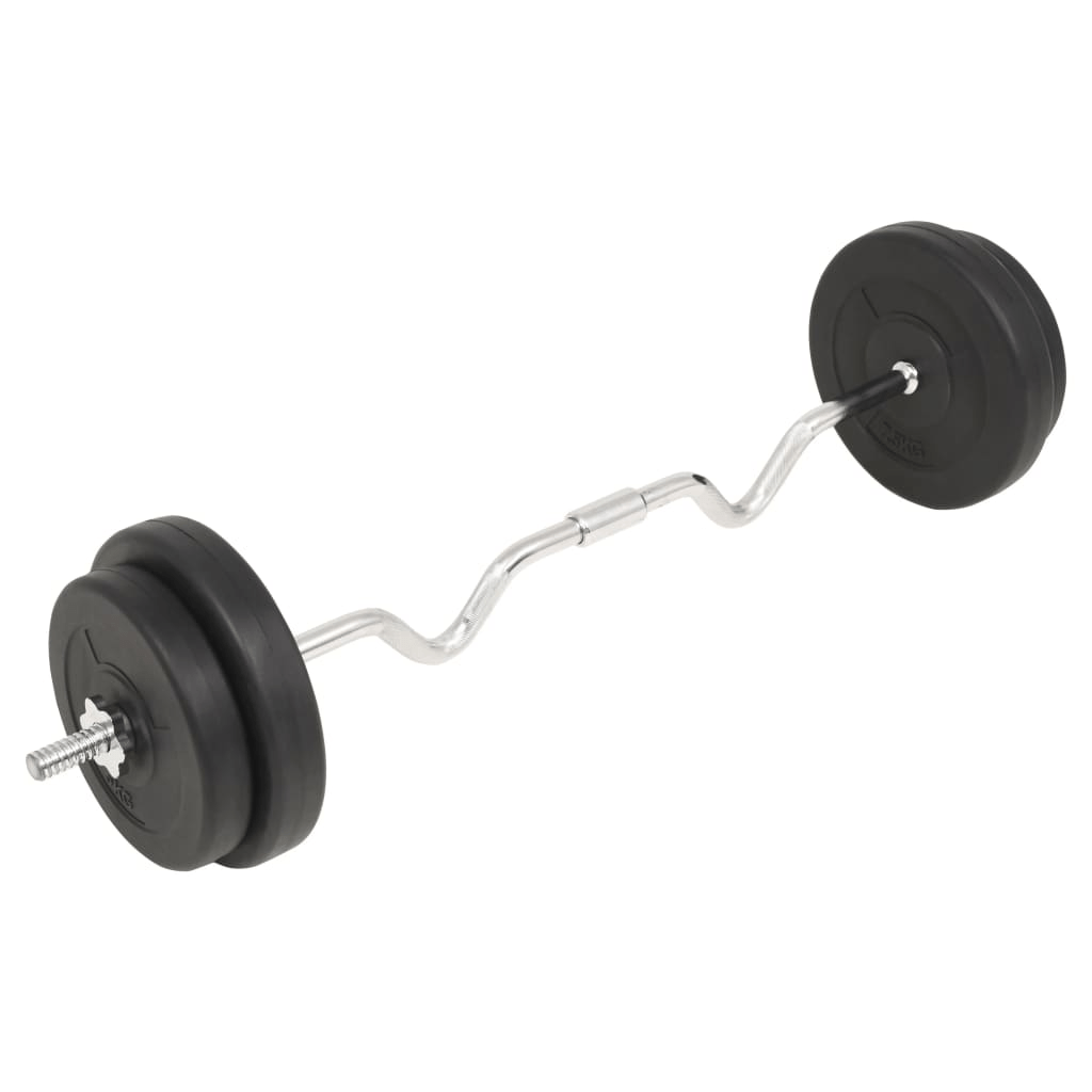 vidaXL 30 kg Barbell Set: Improve Strength & Muscle Tone | Adjustable Weight - Fitness Max