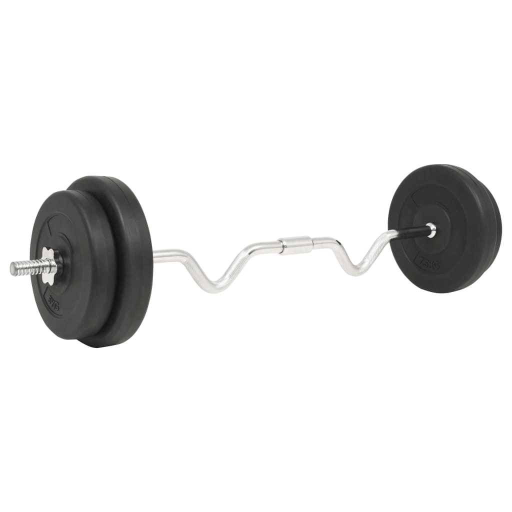 vidaXL 30 kg Barbell Set: Improve Strength & Muscle Tone | Adjustable Weight - Fitness Max