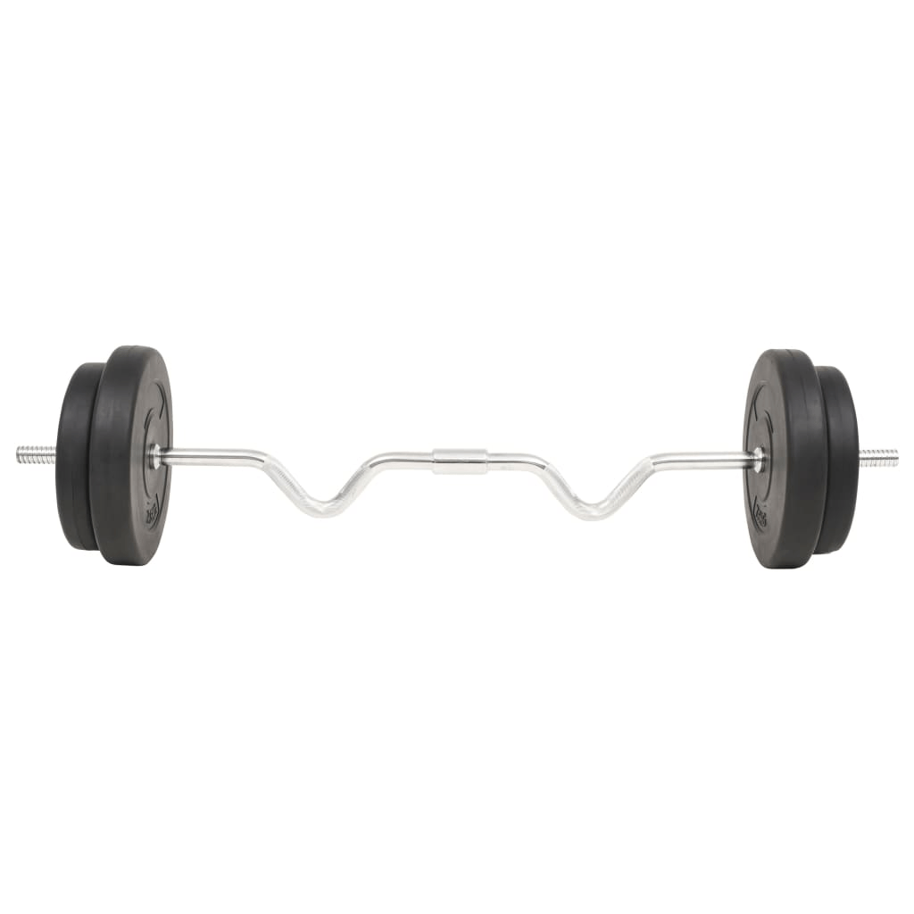 vidaXL 30 kg Barbell Set: Improve Strength & Muscle Tone | Adjustable Weight - Fitness Max