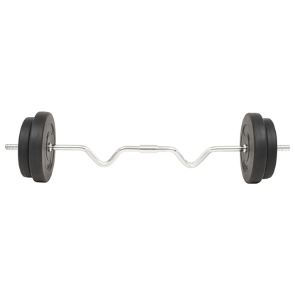 vidaXL 30 kg Barbell Set: Improve Strength & Muscle Tone | Adjustable Weight - Fitness Max