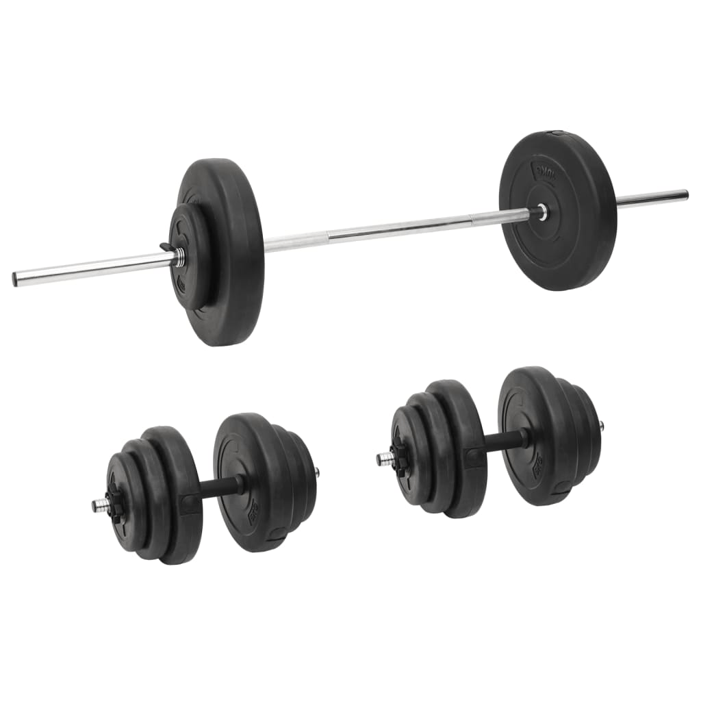 vidaXL 60 kg Barbell and Dumbbell Set for Versatile Fitness Workouts - Fitness Max