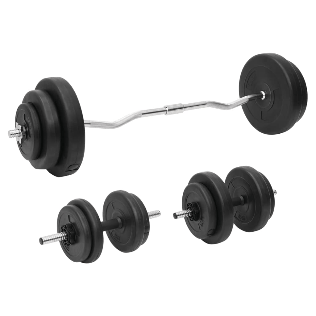 vidaXL 60 kg Barbell and Dumbbell Set: Versatile Fitness Gear - Fitness Max