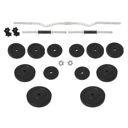 vidaXL 60 kg Barbell and Dumbbell Set: Versatile Fitness Gear - Fitness Max