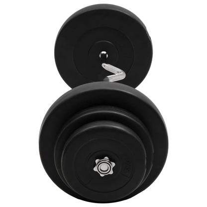 vidaXL 60kg Curl Barbell with Plates - Adjustable Strength Training Set - Fitness Max