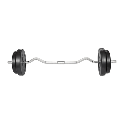 Barbell vidaXL Curl Bar with Weights 30kg
