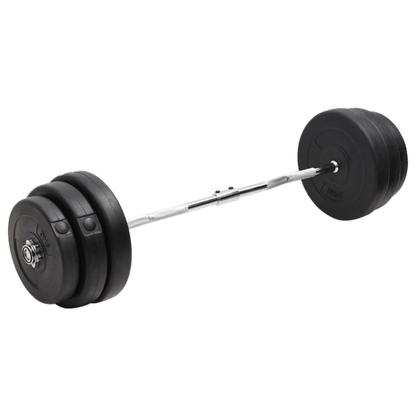 vidaXL Curl Barbell with 90 kg Plates: Versatile Home Gym Gear - Fitness Max