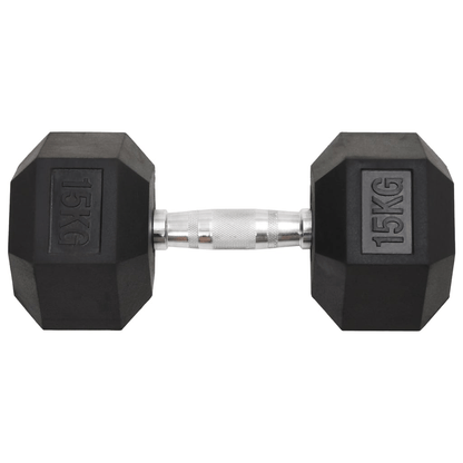 Dumbbell vidaXL 2 pcs 30 kg Cast Iron Dumbbells