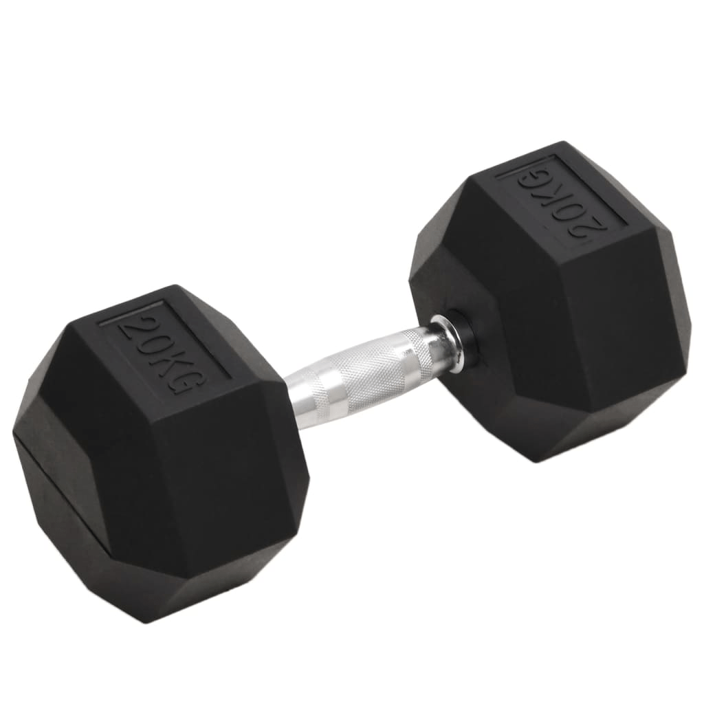 vidaXL 20 kg Cast Iron Dumbbell: Durable Design for Home & Gym Workouts - Fitness Max