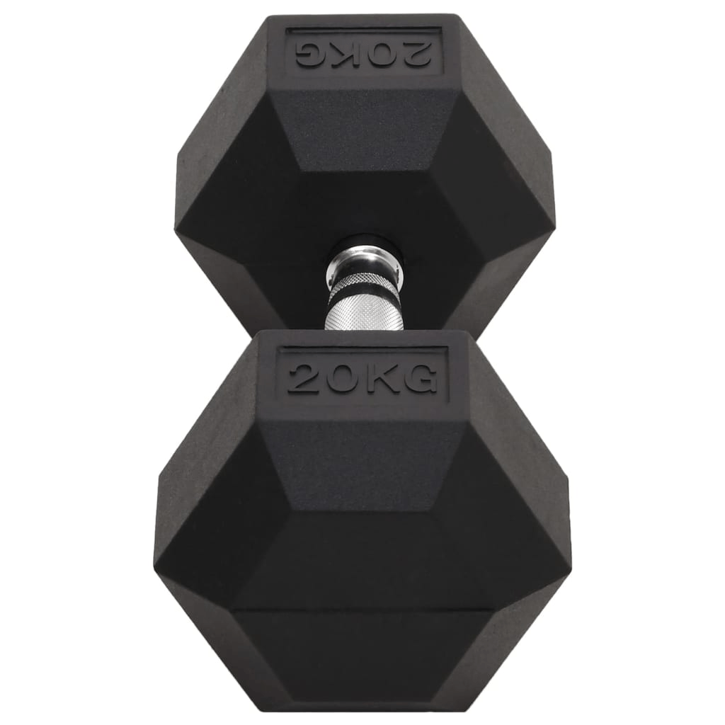 vidaXL 20 kg Cast Iron Dumbbell: Durable Design for Home & Gym Workouts - Fitness Max