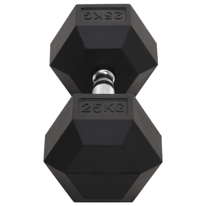 Dumbbell vidaXL 25 kg Cast Iron Dumbbell  Versatile, Durable Anti-Roll