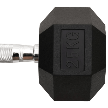 Dumbbell vidaXL 25 kg Cast Iron Dumbbell  Versatile, Durable Anti-Roll