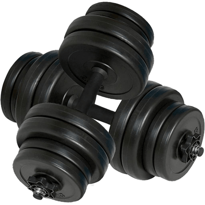 Dumbbell vidaXL Dumbbells 2x15 kg - Anti-Slip Handles & Secure Plates