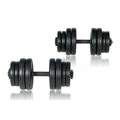 Dumbbell vidaXL Dumbbells 2x15 kg - Anti-Slip Handles & Secure Plates