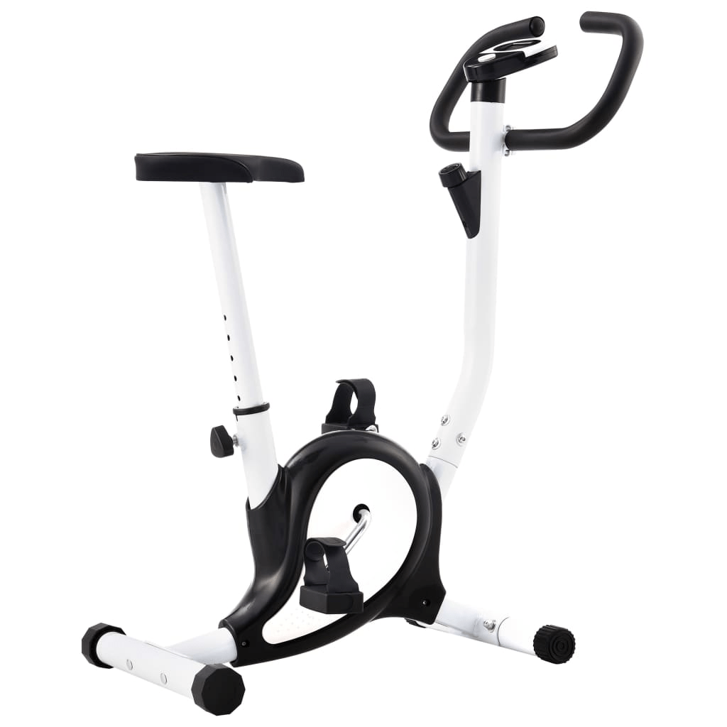 vidaXL Black Exercise Bike with Belt Resistance for Home Fitness - Fitness Max