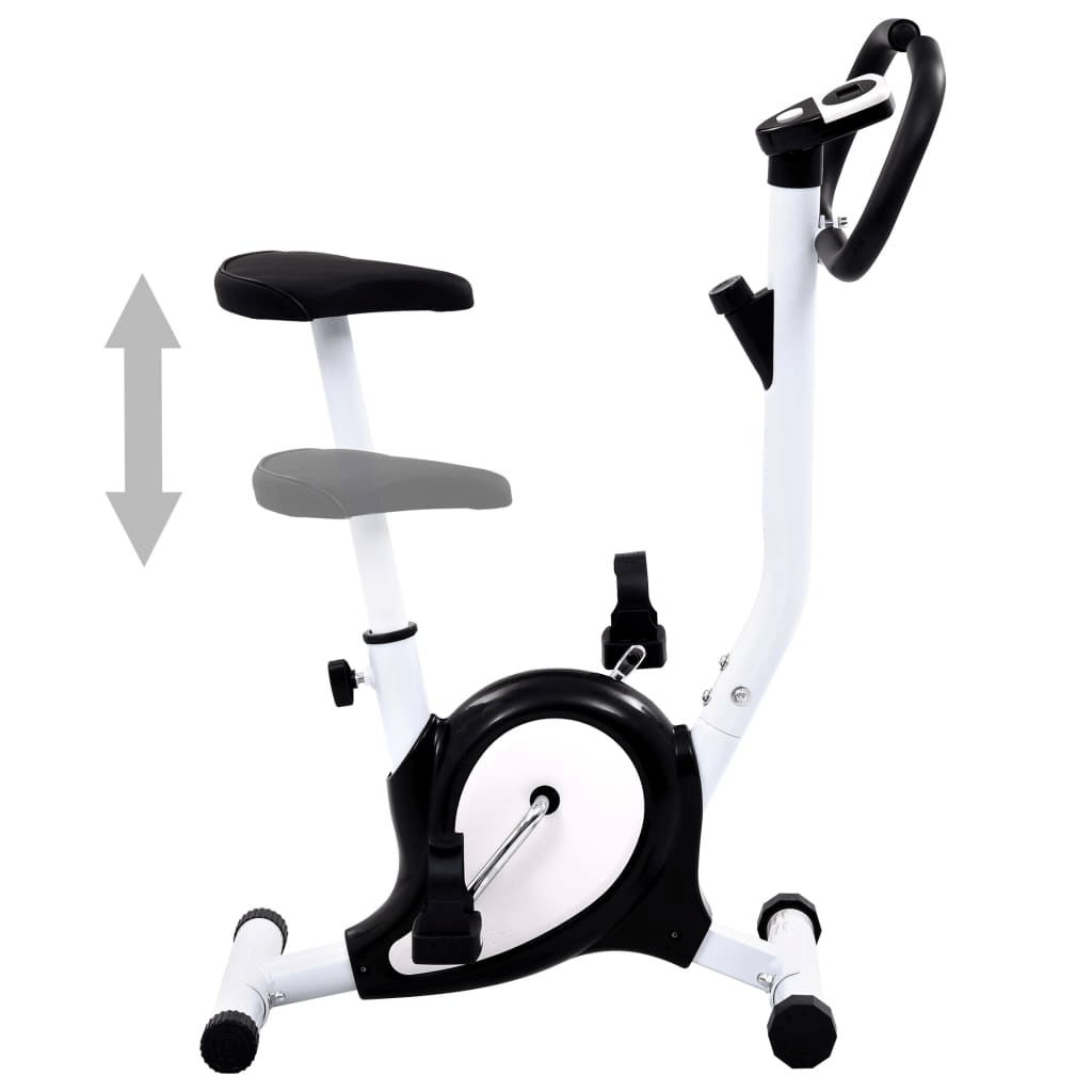 vidaXL Black Exercise Bike with Belt Resistance for Home Fitness - Fitness Max