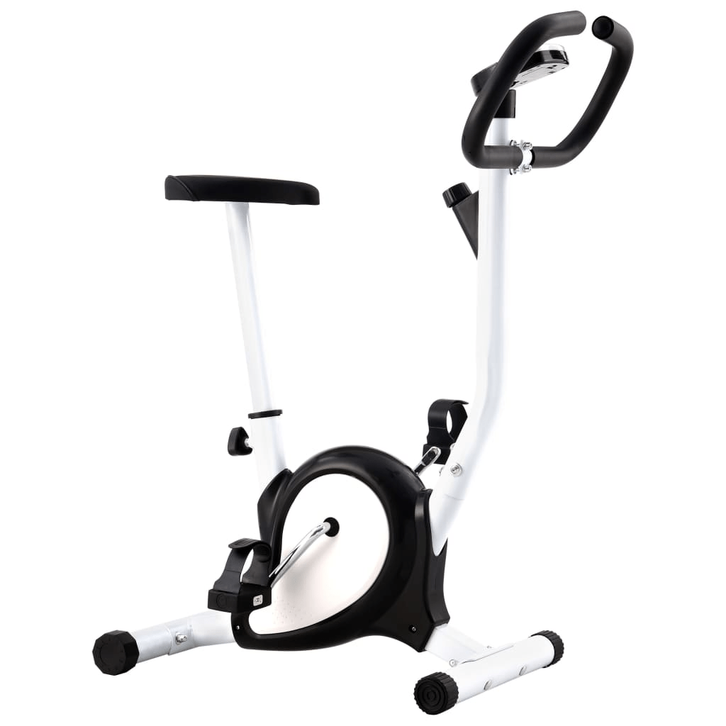 vidaXL Black Exercise Bike with Belt Resistance for Home Fitness - Fitness Max