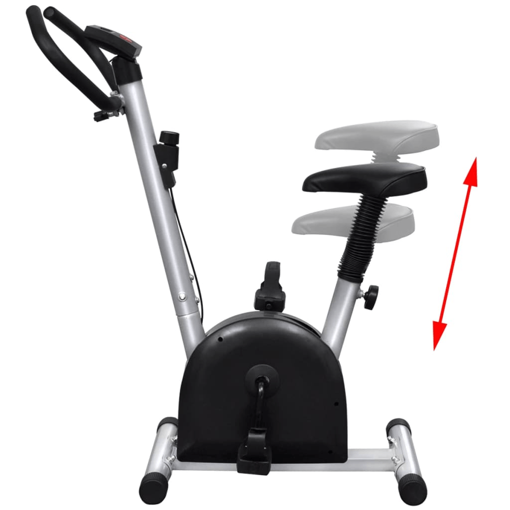 vidaXL Exercise Bike with Adjustable Seat - Compact, Quiet, Effective - Fitness Max