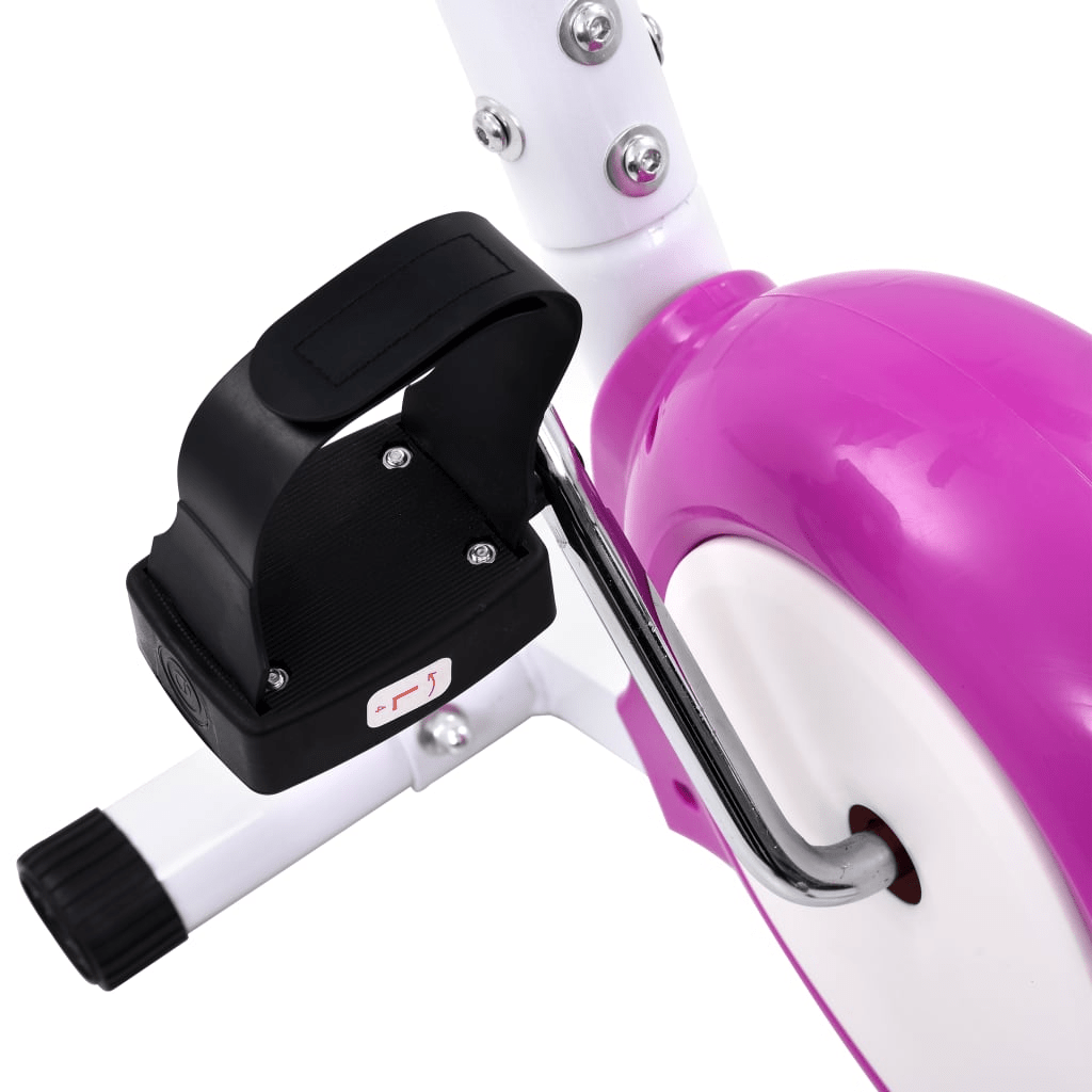 vidaXL Purple Exercise Bike with Belt Resistance for Home Fitness - Fitness Max
