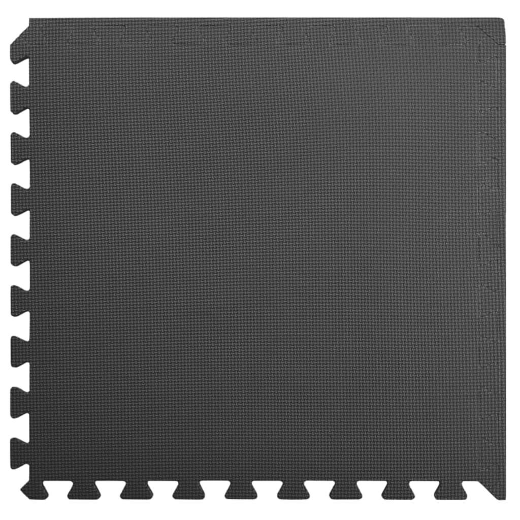 vidaXL EVA Foam Floor Mats 24-Pack High Density Black Puzzle Mats - Fitness Max