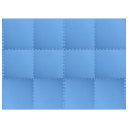 floor protective mats vidaXL 12-Piece Interlocking EVA Foam Floor Mats