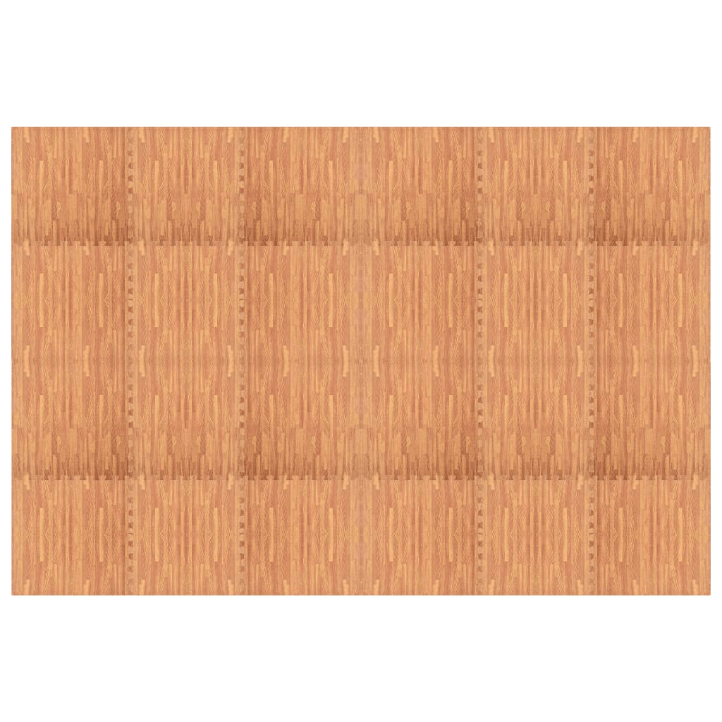 vidaXL Wood Grain EVA Foam Mats: High-Density, Anti-Slip, Water-Resistant, 8.64 ? - Fitness Max