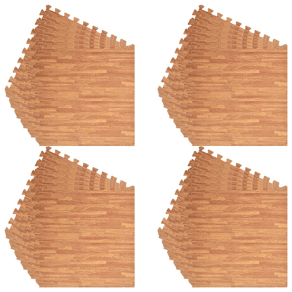 vidaXL Wood Grain EVA Foam Mats: High-Density, Anti-Slip, Water-Resistant, 8.64 ? - Fitness Max
