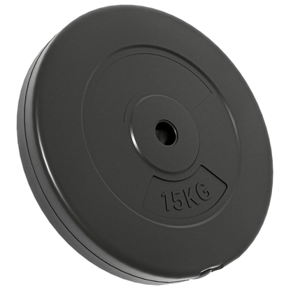 Free weights vidaXL 30 kg Cement Weight Plates - Durable Plastic Coating