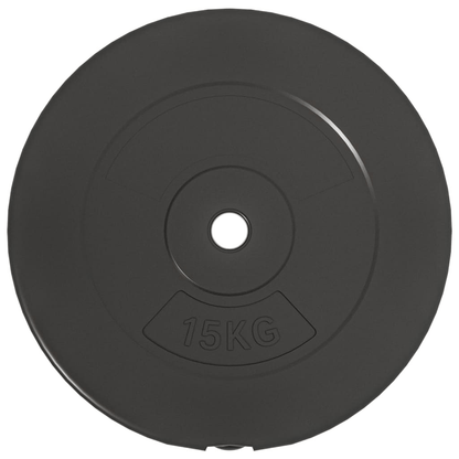 Free weights vidaXL 30 kg Cement Weight Plates - Durable Plastic Coating