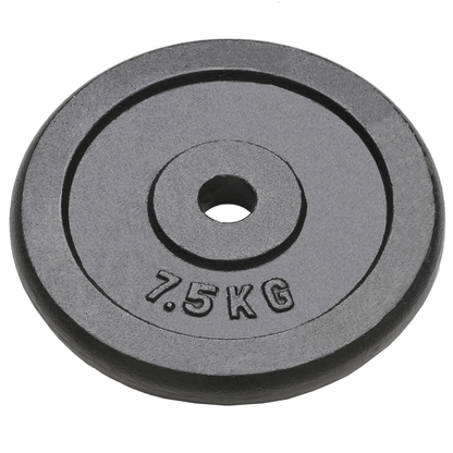 free weights vidaXL 4x7.5 kg Cast Iron Weight Plates
