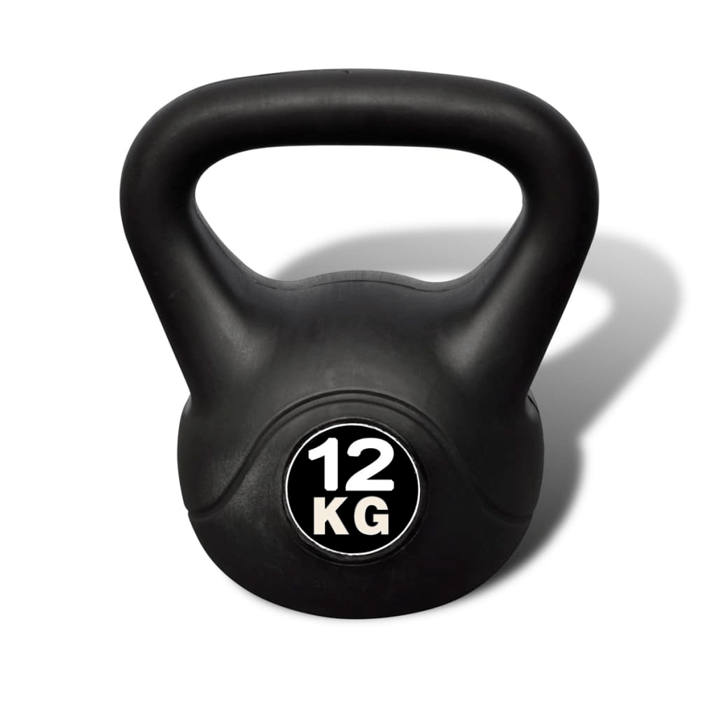 12 kg Kettlebell with Professional Construction, Plastic Coating, Durable & Floor-Friendly - Fitness Max