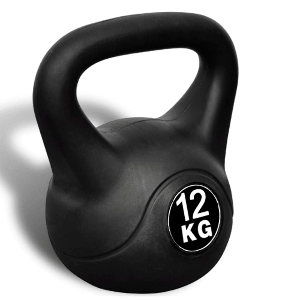 12 kg Kettlebell with Professional Construction, Plastic Coating, Durable & Floor-Friendly - Fitness Max