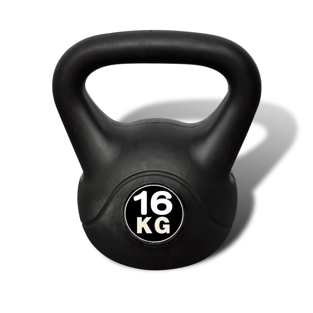 16 kg Kettlebell for Professionals | Plastic Coated | Safe for All Surfaces - Fitness Max