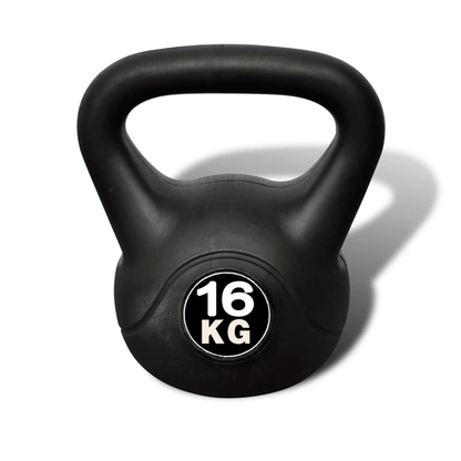 16 kg Kettlebell for Professionals | Plastic Coated | Safe for All Surfaces - Fitness Max