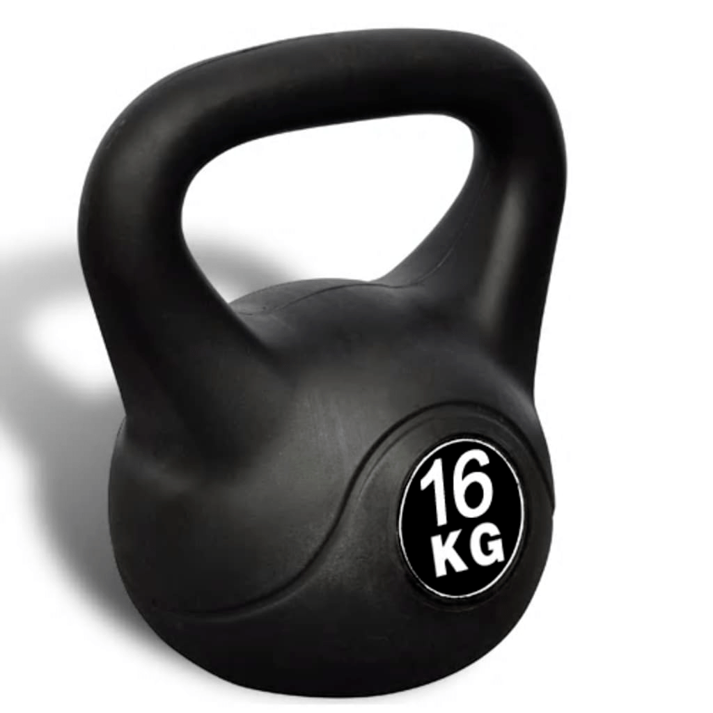 16 kg Kettlebell for Professionals | Plastic Coated | Safe for All Surfaces - Fitness Max
