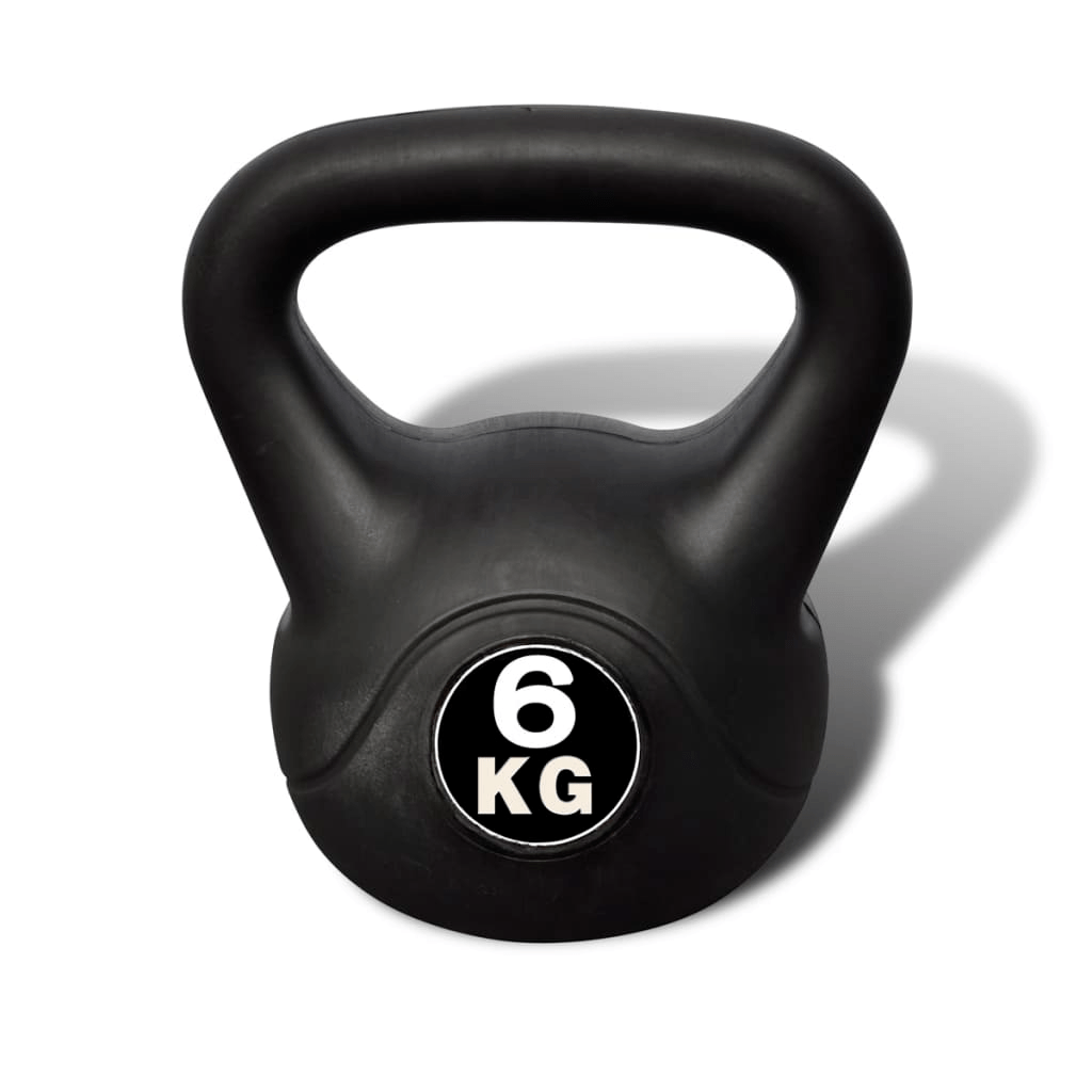 High-quality 6 kg Kettlebell: Plastic Coated Concrete for Full-Body Workouts - Fitness Max