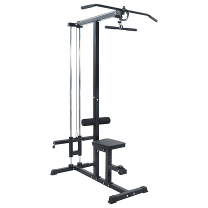 Multi Gym vidaXL Lat Pulldown Machine, Adjustable Seat, 80 kg Load