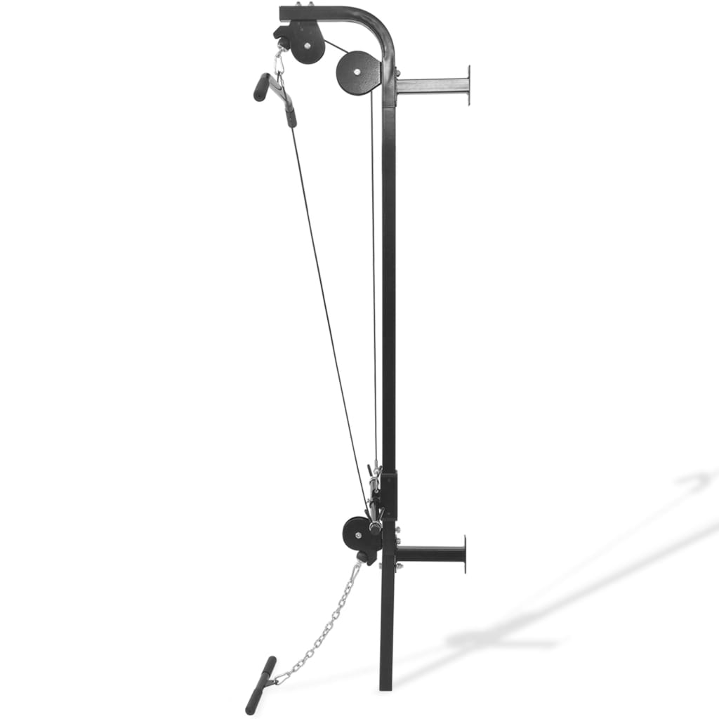 vidaXL Wall-mounted Home Gym with 2 Pulleys - Full-Body Workout Station - Fitness Max