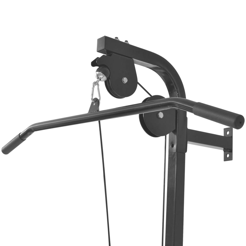 vidaXL Wall-mounted Home Gym with 2 Pulleys - Full-Body Workout Station - Fitness Max