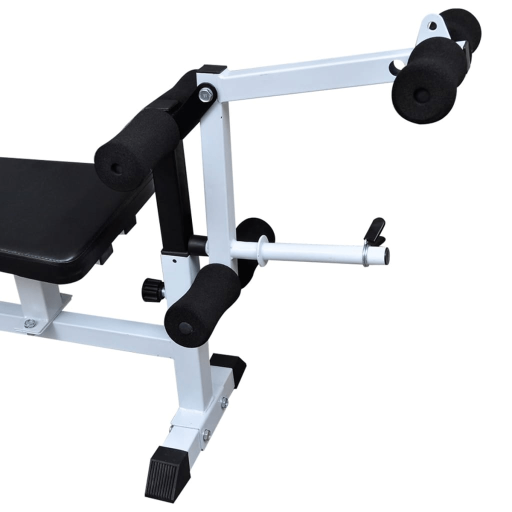 Multi Gym vidaXL Weight Bench & 120 kg Barbell Dumbbell Set