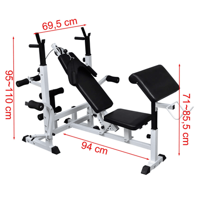 Multi Gym vidaXL Weight Multi Bench