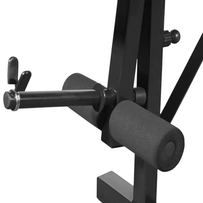 Multi Gym vidaXL Weight Bench with Weight Rack, Barbell and Dumbbell Set