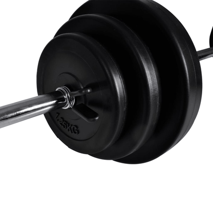 Multi Gym vidaXL Weight Bench with Weight Rack, Barbell and Dumbbell Set