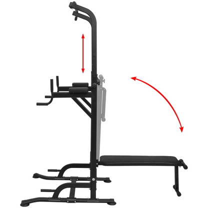Power Tower vidaXL Power Tower with Sit-up Bench