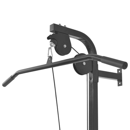 Power Tower vidaXL Wall Mounted Power Tower with Barbell and Dumbbell Set