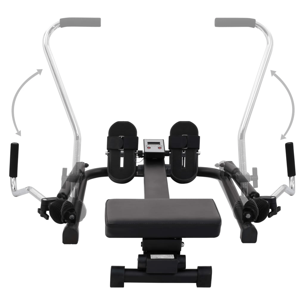 vidaXL Rowing Machine: 5-Level Hydraulic Resistance for Total Body Workout at Home - Fitness Max