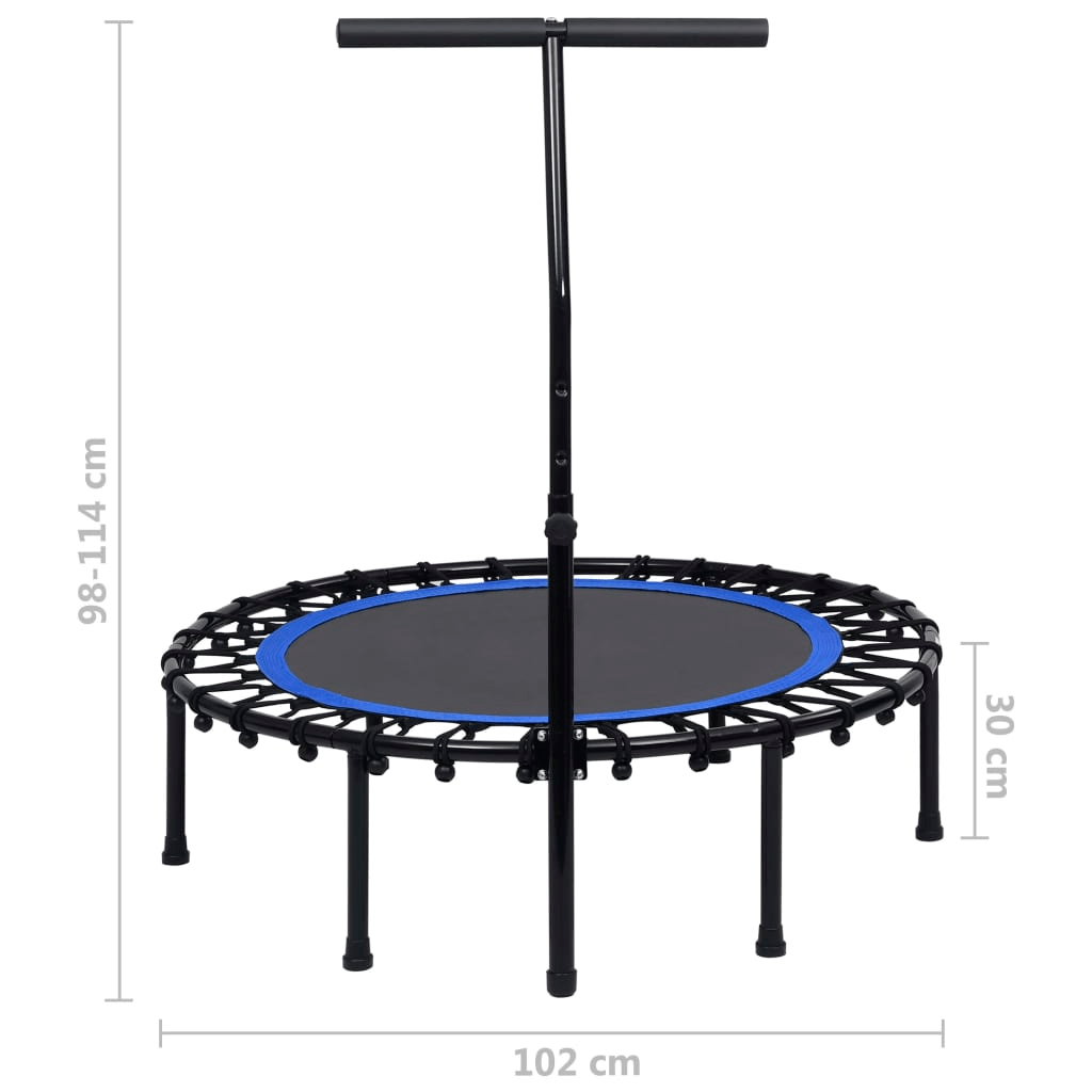 Trampoline vidaXL 102 cm Fitness Trampoline with Handle