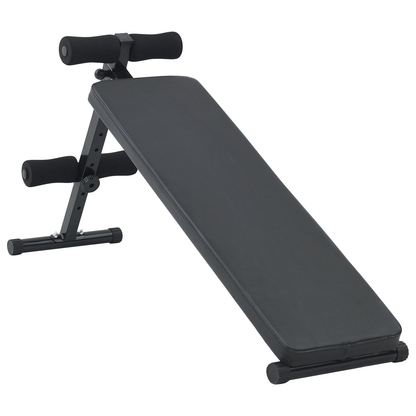 vidaXL Foldable Sit Up Bench with Adjustable 150kg Capacity, Steel Home Gym - Fitness Max